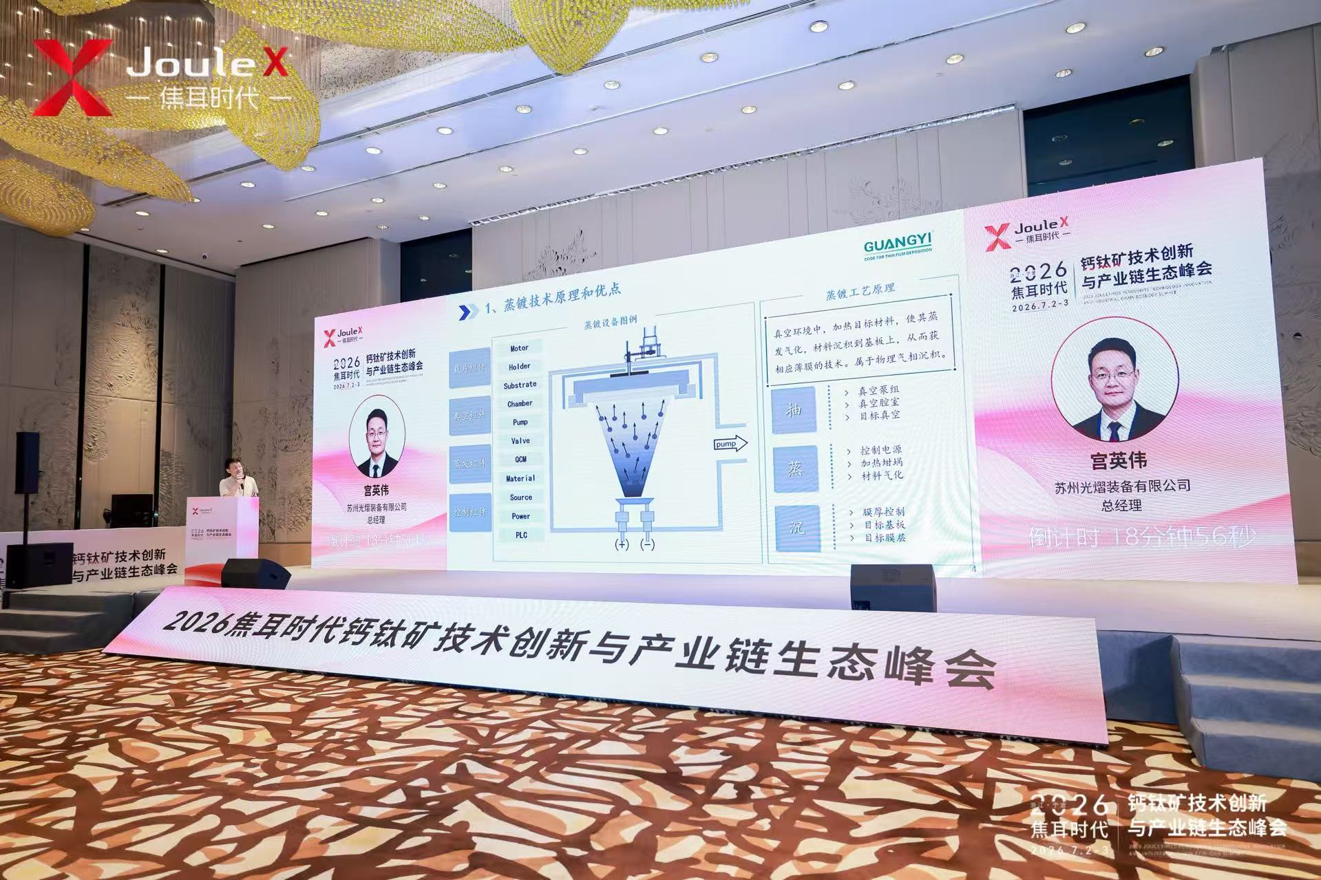 宫英伟在2026焦耳时代钙钛矿技术创新与产业链生态峰会上作专题报告